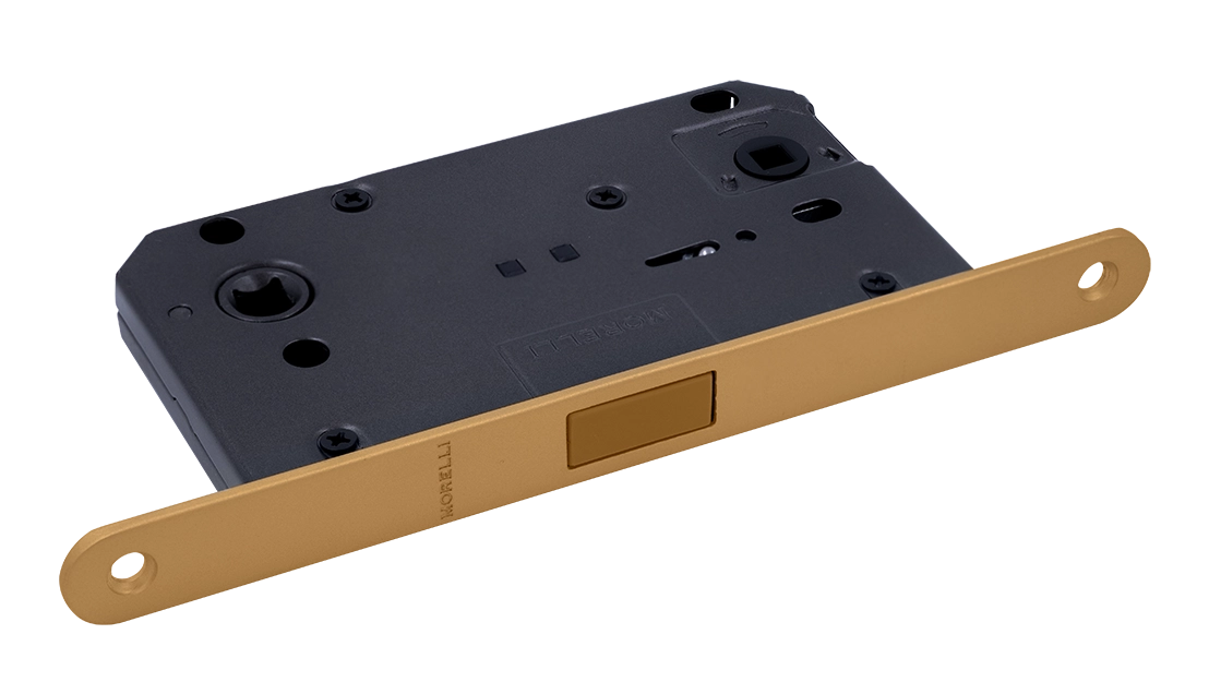 Защелка межкомнатная M1895 FTG магнитная, сантехническая, цвет матовое итальянское золото фото купить Уфа