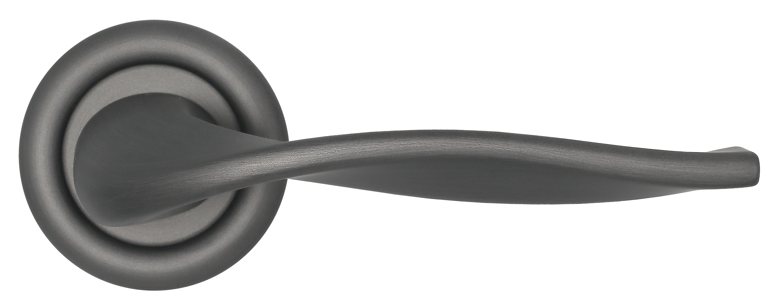 Ручка дверная SKYSCRAPER R7 SST на круглой розетке, цвет Летняя гроза/Summer Storm фото купить в Уфе