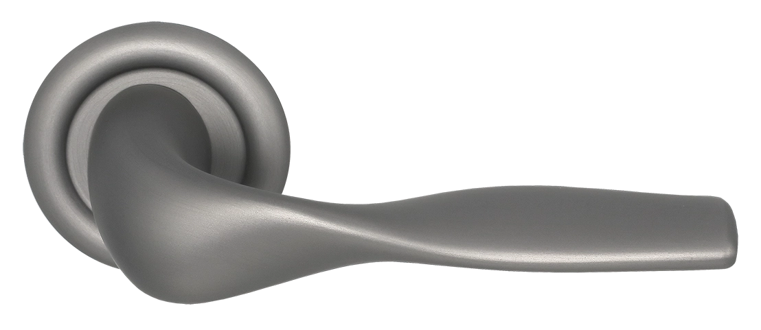 Ручка дверная LVB R7 WF на круглой розетке, цвет Зимняя стужа/Winter Frost фото купить Уфа