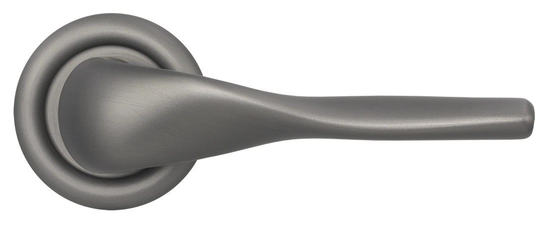 Ручка дверная LVB R7 WF на круглой розетке, цвет Зимняя стужа/Winter Frost фото купить в Уфе