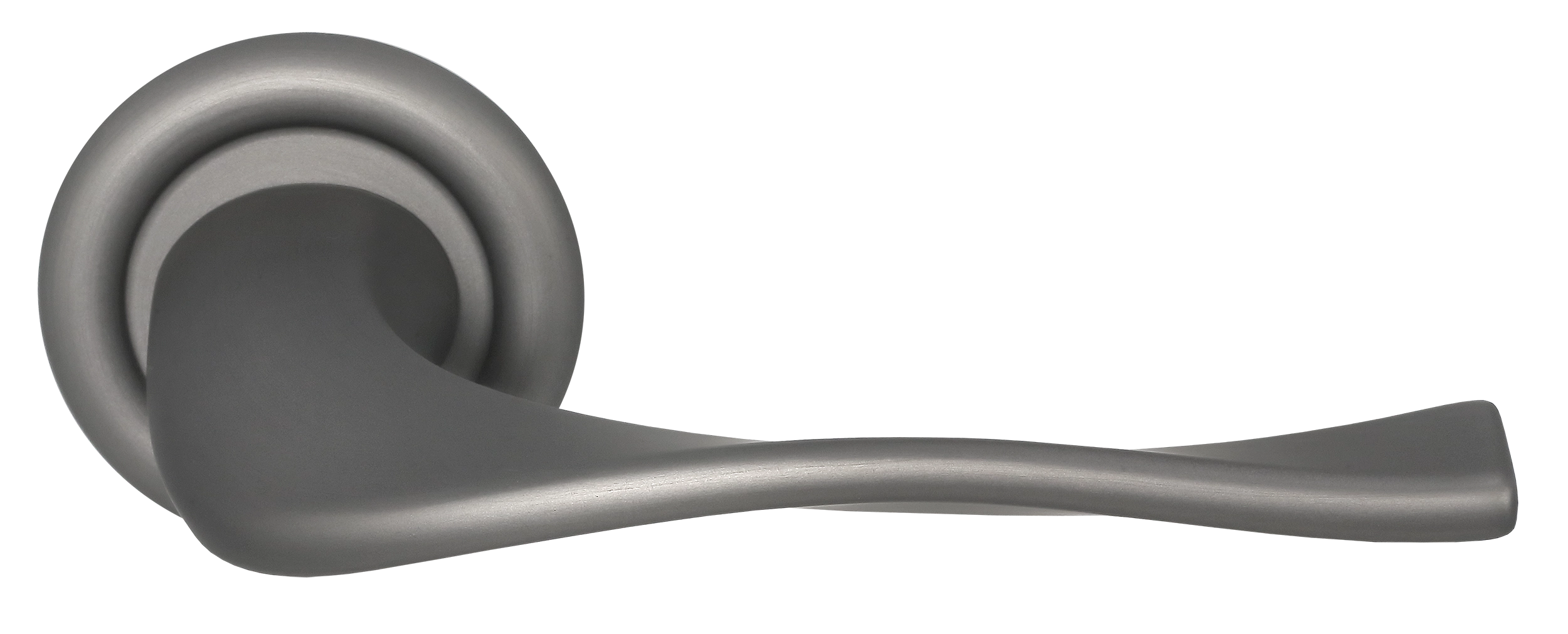 Ручка дверная SKYSCRAPER R7 WF на круглой розетке, цвет Зимняя стужа/Winter Frost фото купить Уфа