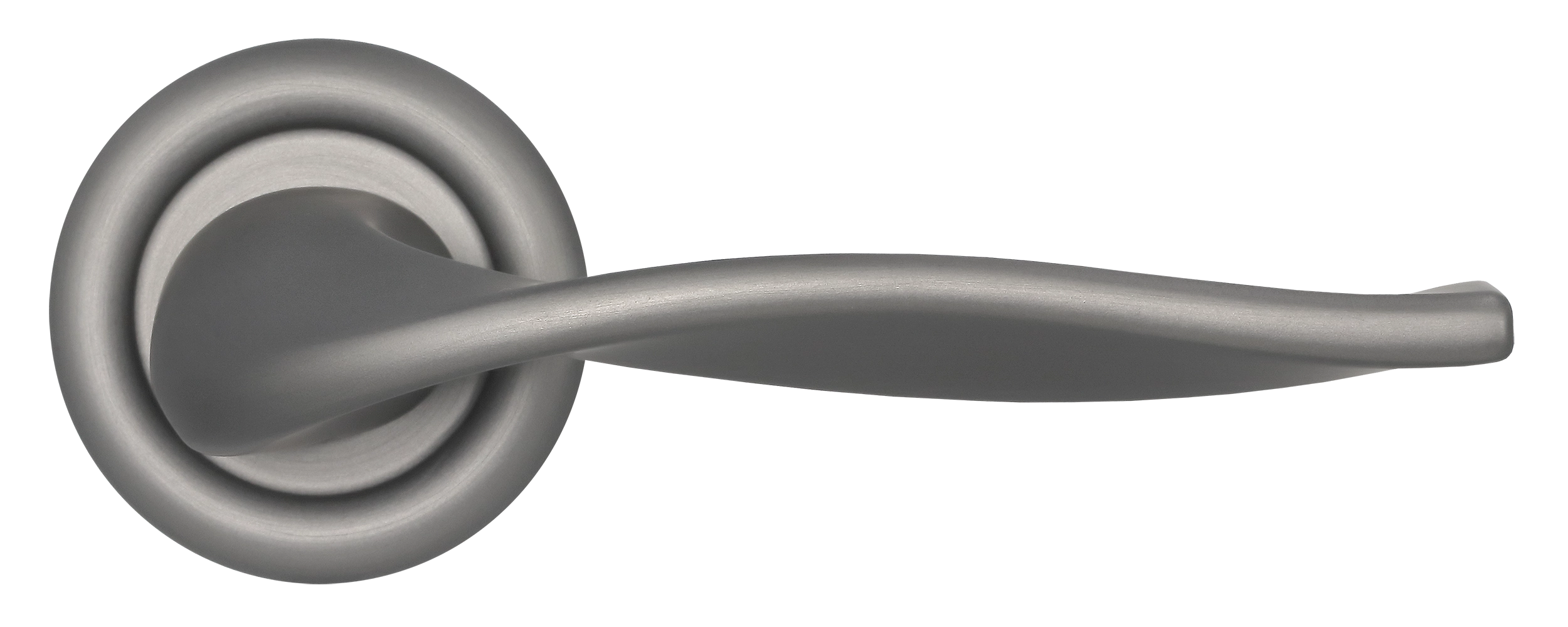 Ручка дверная SKYSCRAPER R7 WF на круглой розетке, цвет Зимняя стужа/Winter Frost фото купить в Уфе