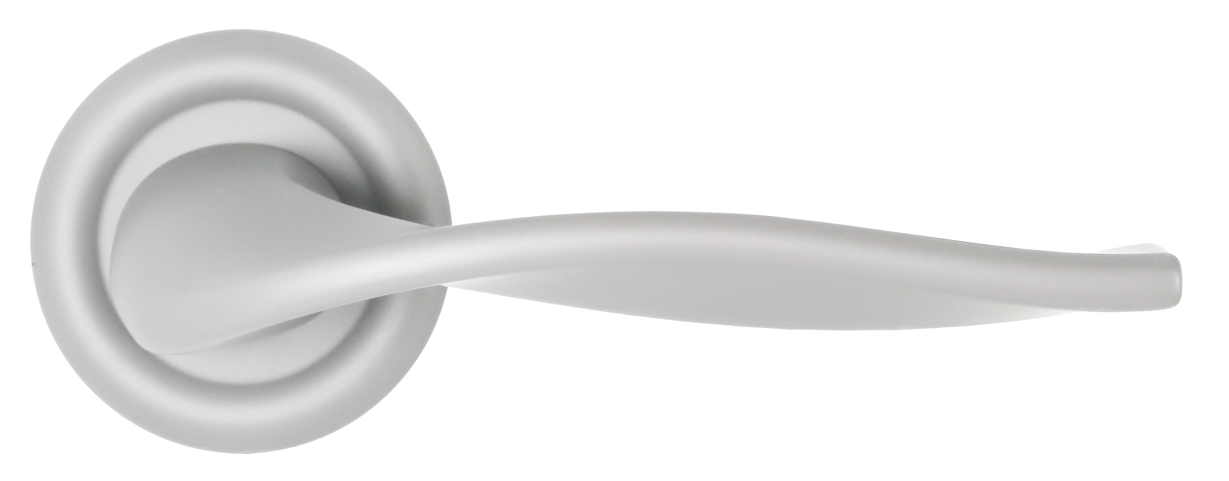 Ручка дверная SKYSCRAPER R7 SSW на круглой розетке, цвет Стокгольмский снегопад/Stockholm Snowfall фото купить в Уфе