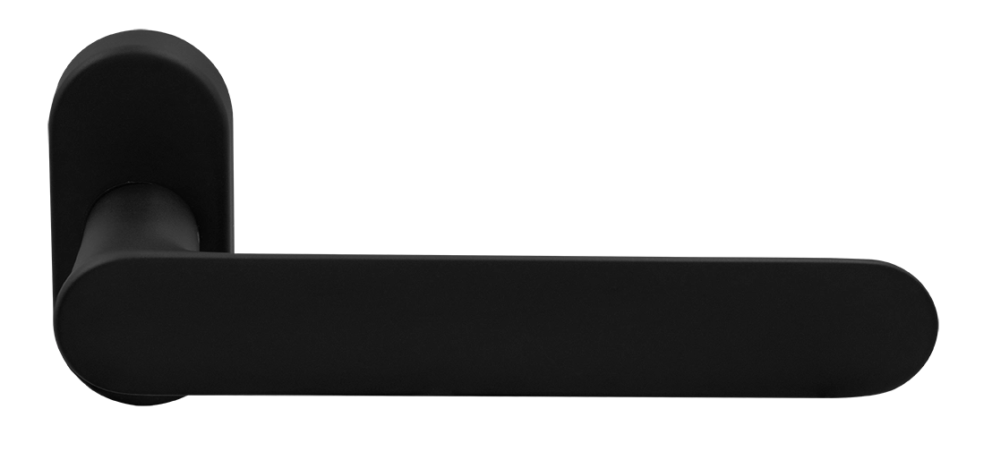 Ручка оконная LE BOAT W1 NERO-ST на прямоугольной розетке, цвет черный soft-touch, латунь фото morelli Уфа