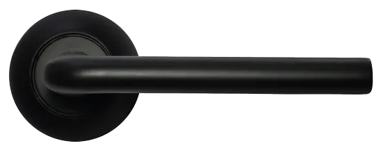 КОЛОННА, ручка дверная MH-03 BL, цвет - черный фото купить в Уфе