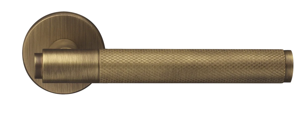BRIDGE R6 BGO, ручка дверная с усиленной розеткой, цвет -  матовая бронза фото купить Уфа