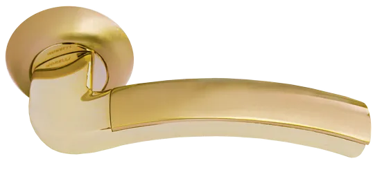 ПАЛАЦЦО, ручка дверная MH-02 SG/GP, цвет - мат.золото/золото фото купить Уфа