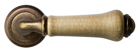 UMBERTO, ручка дверная MH-41-CLASSIC OMB/CH, цвет-старая мат.бронза/шампань фото купить в Уфе