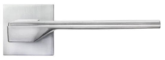 PIERRES, ручка дверная на квадратной накладке MH-49-S6 SC, цвет - матовый хром фото купить в Уфе