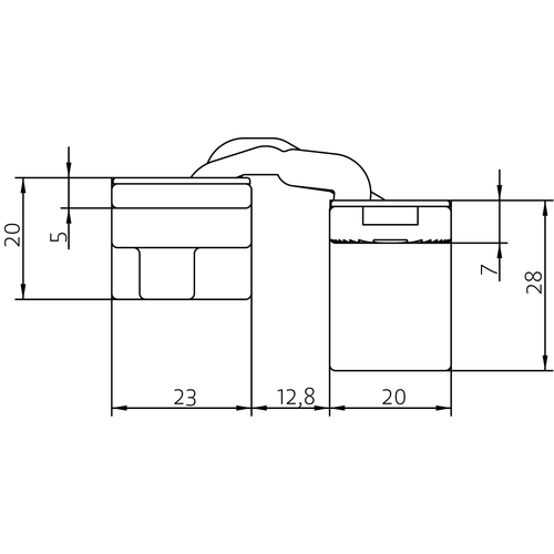 HH-19 B, скрытая петля, цвет - черный фото morelli Уфа