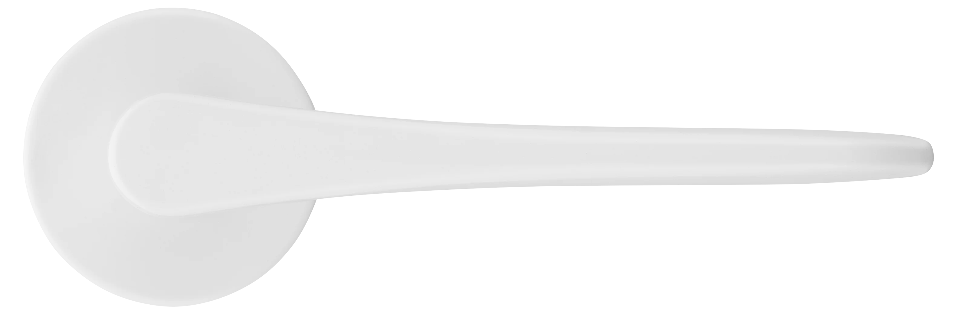 AULA R5 BIA, ручка дверная на розетке 7мм, цвет -  белый фото купить в Уфе
