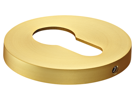 Накладка на ключевой цилиндр, на круглой розетке 6 мм, MH-KH-R6 MSG,  цвет - мат. сатинированное золото фото купить Уфа