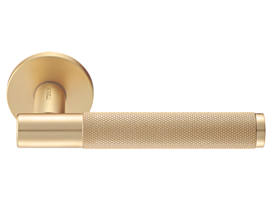 Ручка дверная "AZRIELI" на круглой розетке 6 мм, MH-57-R6T MSG, цвет - мат. сатинированное золото фото купить Уфа