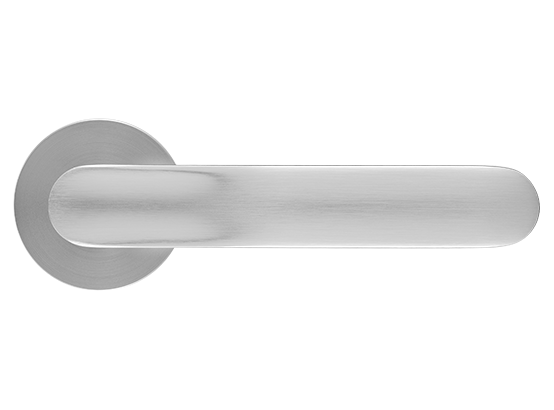 GARAK ручка дверная на круглой розетке 6 мм, MH-59-R6 MSC, цвет - мат. сатинированный хром фото купить в Уфе