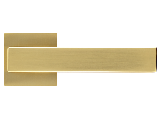LOT ручка дверная на квадратной розетке 6 мм MH-56-S6 MSG, цвет - мат.сатинированное золото фото купить в Уфе